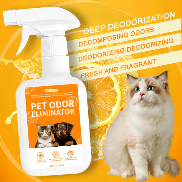 Pet Deodorant Spray – Odor Remover & Disinfectant for Dogs & Cats