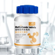 Pet Multivitamin Tablets for Dogs & Cats – 180pcs Hair, Immunity & Nutrition Support