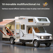 Luxury RV Toy Car for Kids – Movable Travel & Camping Model Playset