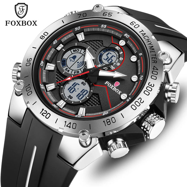 Men’s LIGE Sports Watch Quartz Analog Digital Design