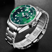 LIGE Men’s Luxury Diver Watch Waterproof Design