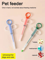 Pet Silicone Pill & Liquid Feeder – Reusable Dog & Cat Medicine Dispenser