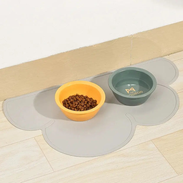 Non-Slip Waterproof Pet Feeding Mat – Silicone Placemat for Dogs & Cats
