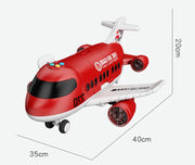 Large Airplane Toy with Mini Cars – Diecast Transport Aircraft Set