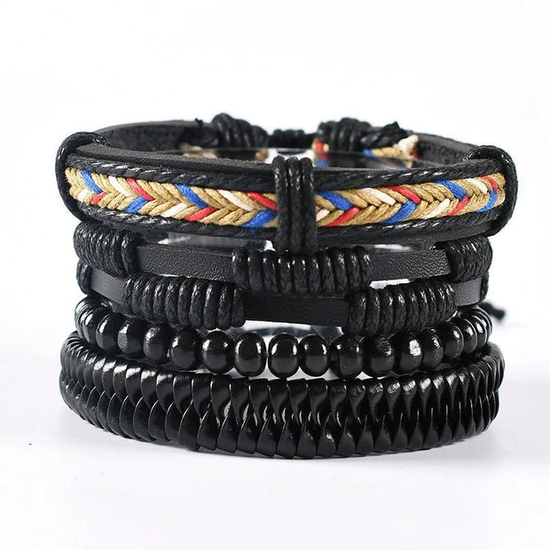 Leather Braided Bracelet for Men - Stylish 2024 Design