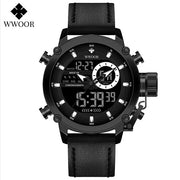 WWOOR Fashion Watches for Men Luxury Digital Design