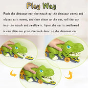 Dinosaur Car Carrier Truck Toy – Racing Track Playset for Kids