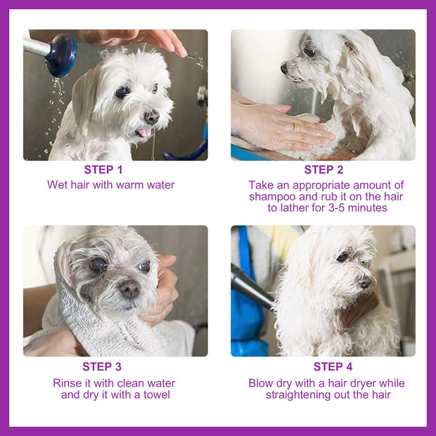 Dog Shampoo – Anti-Itch, Odor Removal, Stain Care & Hair Nourishing Pet Wash