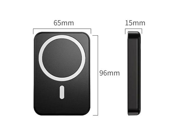 20,000mAh Magnetic Wireless Power Bank Mini Portable for iPhone 12-15, Xiaomi, Quick Charge