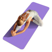Yoga Mat Non Slip Exercise Mat 10mm Thick Solid Color Fitness Mat 72x23.8in Yoga Workout Mat Multi-Function for Home Gym