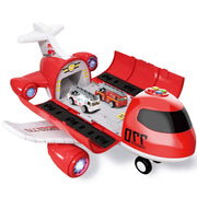 Large Airplane Toy with Mini Cars – Diecast Transport Aircraft Set
