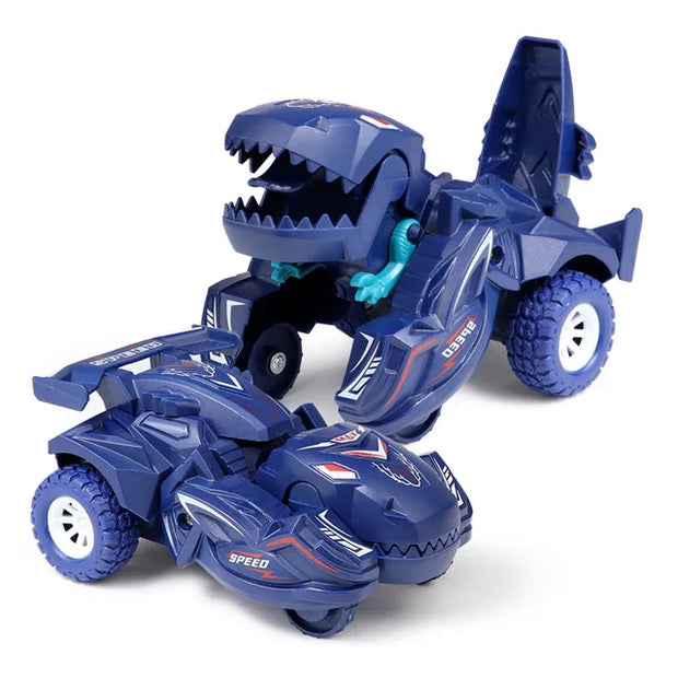 2-in-1 Dinosaur Transformation Car Toy – Action Collision Vehicle for Kids