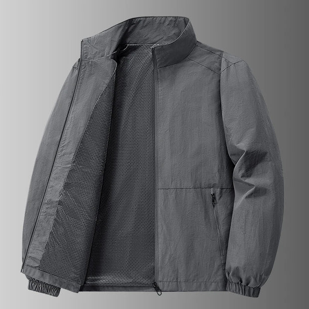 Men's jacket  spring and autumn thin casual sports jacket also windproof jacket