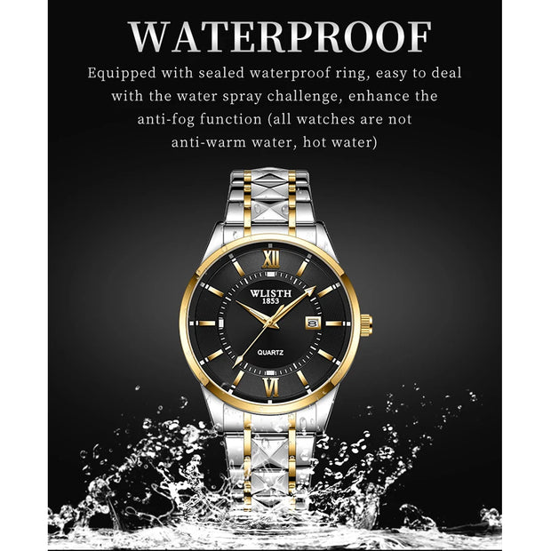 WLISTH Men’s Business Watch – Stainless Steel Quartz