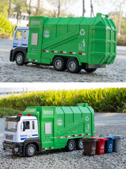 Urban Sanitation Toy Car – Engineering Garbage Truck with Sound, Educational Toy for Kids