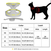Detachable Cat Collar & Harness Set with Tag for Cats & Dogs