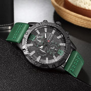 Men’s Luxury Fashion Watch with Leather Strap