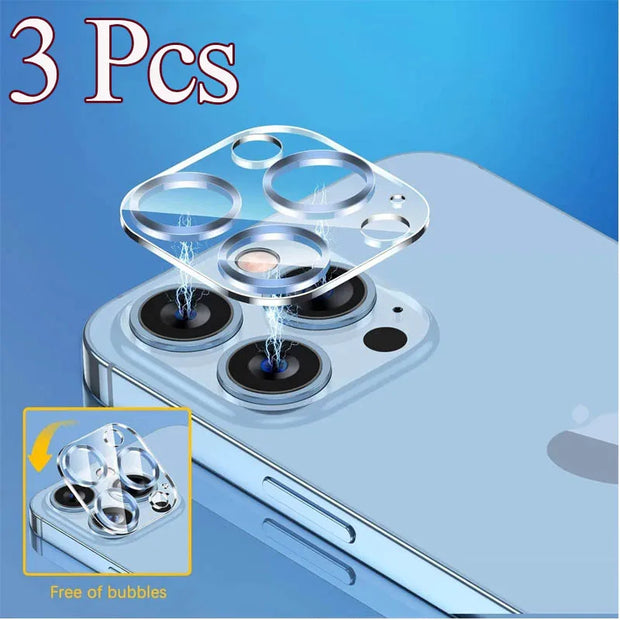 iPhone Camera Lens Protector – Tempered Glass for iPhone 12–16 Pro Series