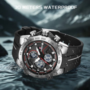 Men’s LIGE Sports Watch Quartz Analog Digital Design