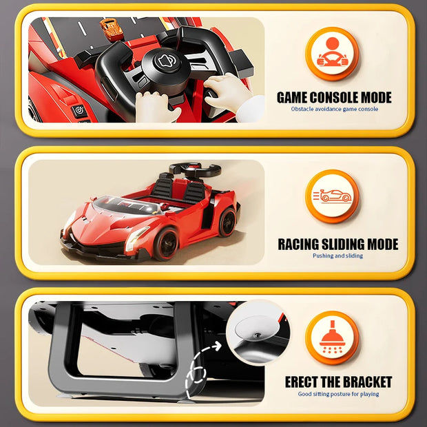 Kids Toy Steering Wheel Car – Music, Lights, Interactive Game for 3+ Years, Birthday Gift