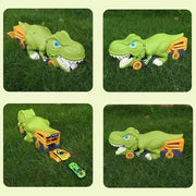 Dinosaur Car Carrier Truck Toy – Racing Track Playset for Kids