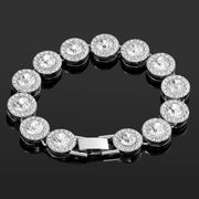 Hip Hop Iced-Out Cuban Chain Bracelet for Women