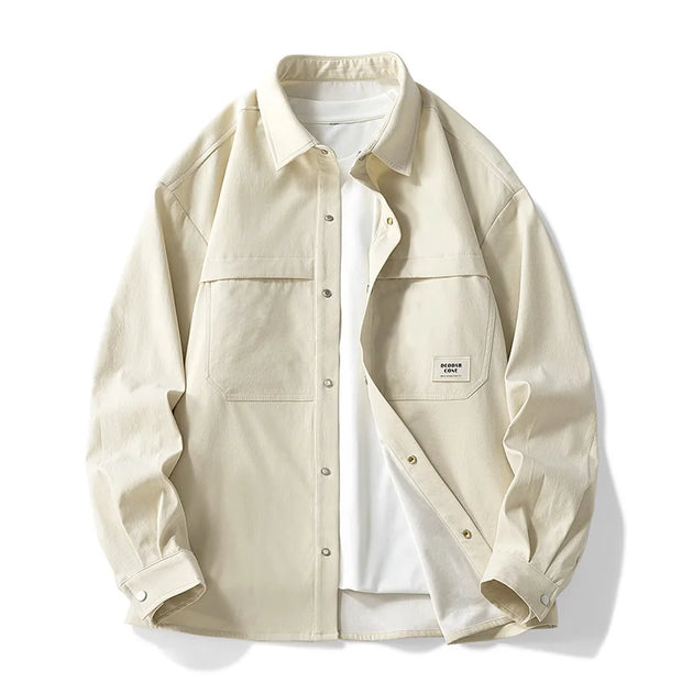 Men Jacket American Style Comfortable Breathable Fashionable Versatile Workwear Jacket
