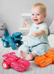 2-in-1 Dinosaur Transformation Car Toy – Action Collision Vehicle for Kids
