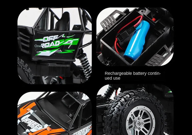RC Car Toy - Cross-Country 4WD Drift Racing, High-Speed Climbing for Boys & Girls