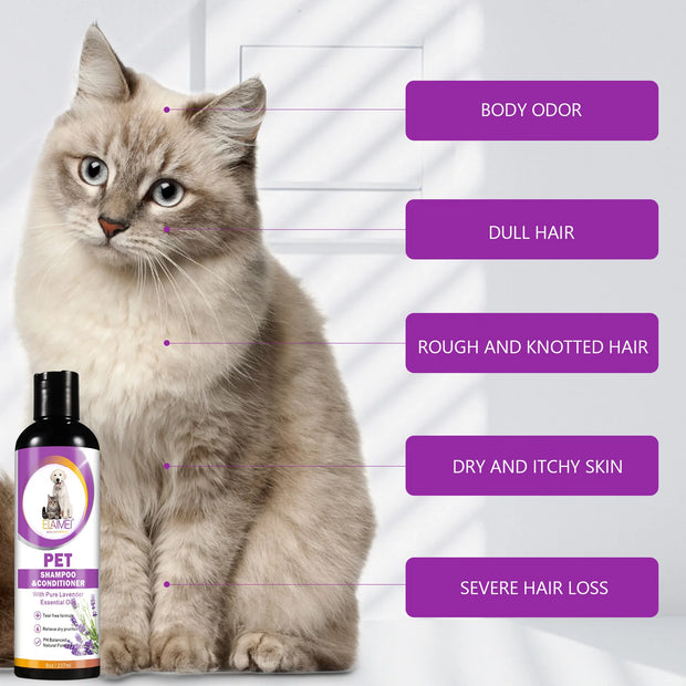 Dog Shampoo – Anti-Itch, Odor Removal, Stain Care & Hair Nourishing Pet Wash