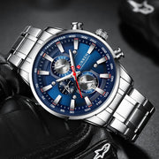 CURREN Men’s Luxury Quartz Watch – Sport Waterproof Chronograph
