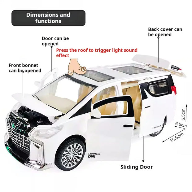1:32 Pull-Back Inertia Car Toy – With Lights & Sound for Kids