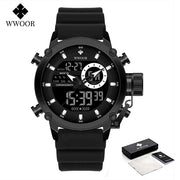 WWOOR Fashion Watches for Men Luxury Digital Design