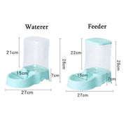 3.8L PP Pet Feeder & Water Fountain, Automatic Drink Bowl for Cats & Dogs