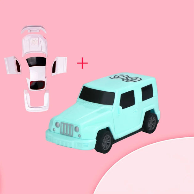 Children's Rebound Collision Explosion Car DIY Model Toy for Boys & Girls