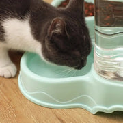 3.8L PP Pet Feeder & Water Fountain, Automatic Drink Bowl for Cats & Dogs