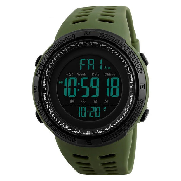 Men’s Military Sports Digital Watch – LED Multifunction