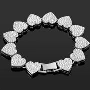 Hip Hop Iced-Out Cuban Chain Bracelet for Women