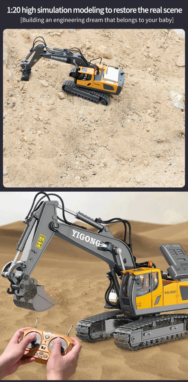 RC Construction Vehicle Toys – Remote Control Excavator, Dump Truck & Bulldozer