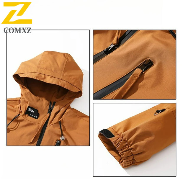 Men's Jacket 2025 New Fashion Hooded Waterproof Windproof Jackets