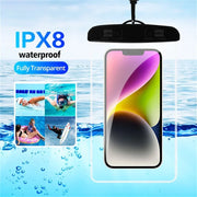 Waterproof Phone Pouch – Universal Swimming Case for iPhone 13–15 Pro Max