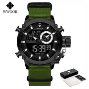 WWOOR Fashion Watches for Men Luxury Digital Design